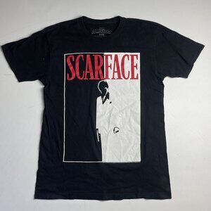Scarface Shirt Mens M Black Movie Print Graphic Short Sleeve